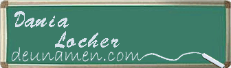 Dania Locher Visitenkarte